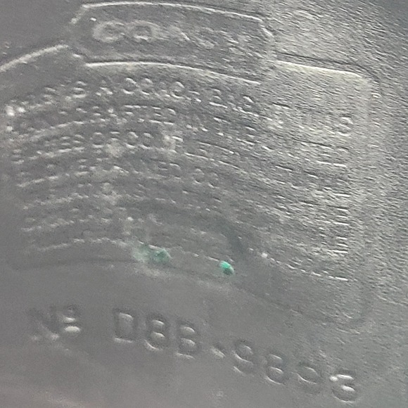 Coach Vintage Crossbody Black Leather Scooter Bag 9893 Purse - Picture 7 of 7